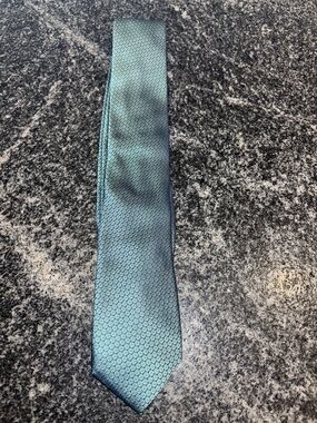 Alfani Teal Honeycomb Pattern Men's Tie